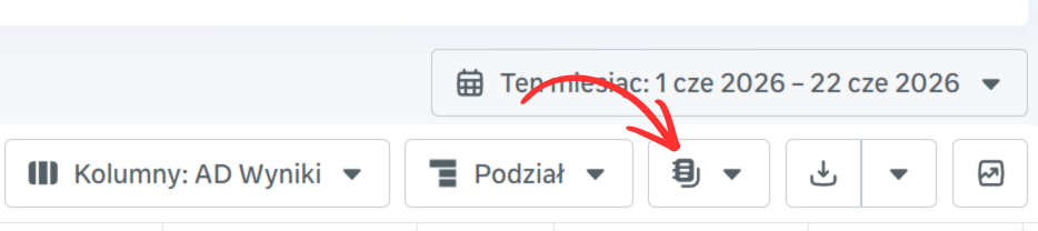 Pasek Menedżera - ikona raportów